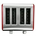 thumbnail image 5 of MegaChef 4 Slice Toaster in Stainless Steel Red, 5 of 6