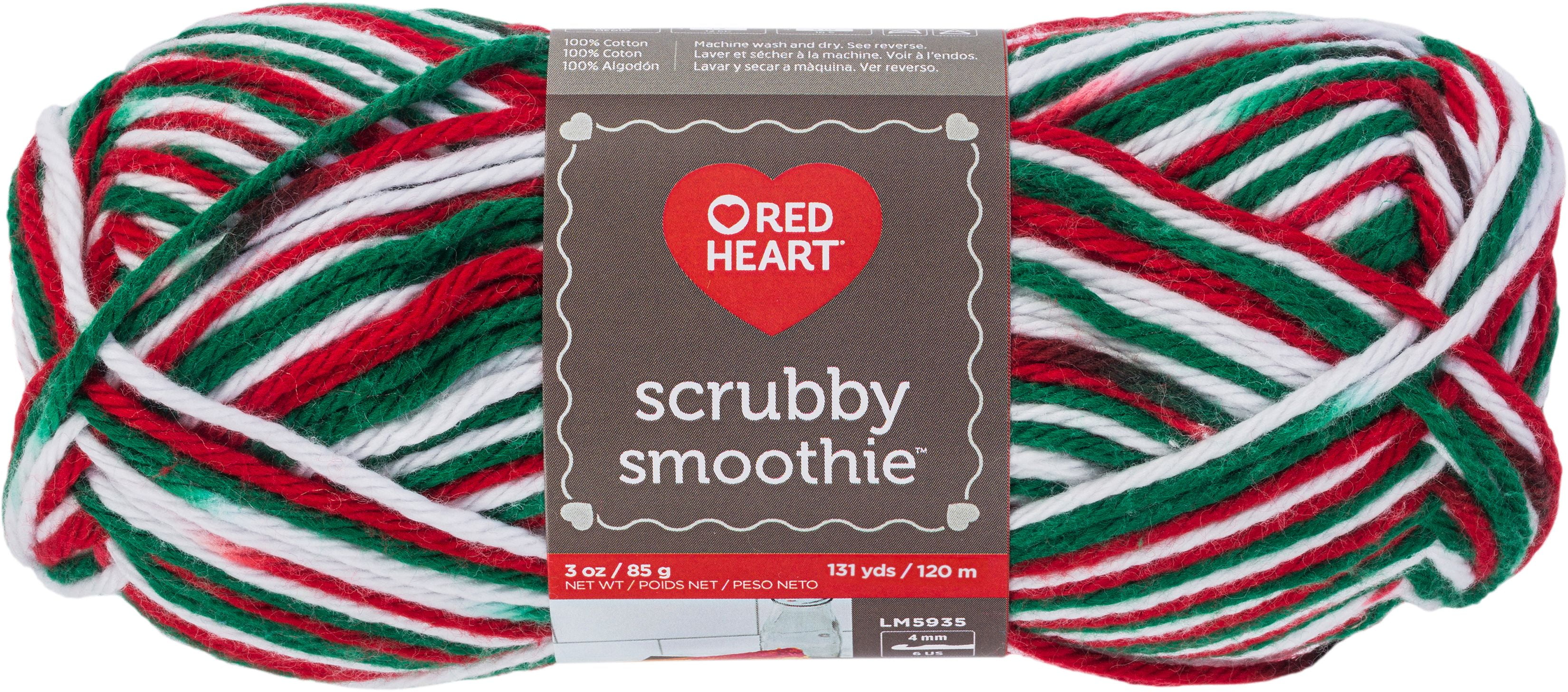Red Heart Scrubby Smoothie YarnChristmas Ombre