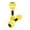 Yellow, variant on 2PC Water Weight Aquatic Exercise Dumbbells for Pool Macaron Color Aerobics Equipment EVA Foam Dumbbells Set Aquatic Exercise Equipment Hand Bar for Fitness