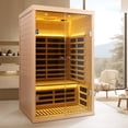 thumbnail image 6 of Premium Low EMF Far Infrared Sauna for Two Persons with Spacious Design Hemlock Wood Double Glass Doors Luxury Indoor Installation Focused on Safety and Comfort, 6 of 9