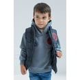 thumbnail image 4 of Marvel Avengers Iron Man Thor Captain America Zip Up Vest 2fer Jacket and Pullover FleeceHoodie Logo Toddler to Big Kid, 4 of 5