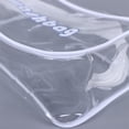 thumbnail image 6 of Simple For Girls Letter Waterproof Storage Cases Zipper Women Cosmetic Bag Travel Storage Handbag Transparent Makeup Bag Korean Storage Bag WHITE S, 6 of 8