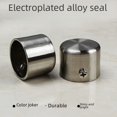 thumbnail image 4 of Tapón de varilla Heldig de aleación de metal para sellado de barra de cortina de acero inoxidable galvanizado, 4 of 4