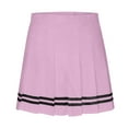 thumbnail image 5 of Dpytoraw Fashion Women Plaid Pleated A Line Skirt Burnout High Waist Short Skirt, 5 of 5