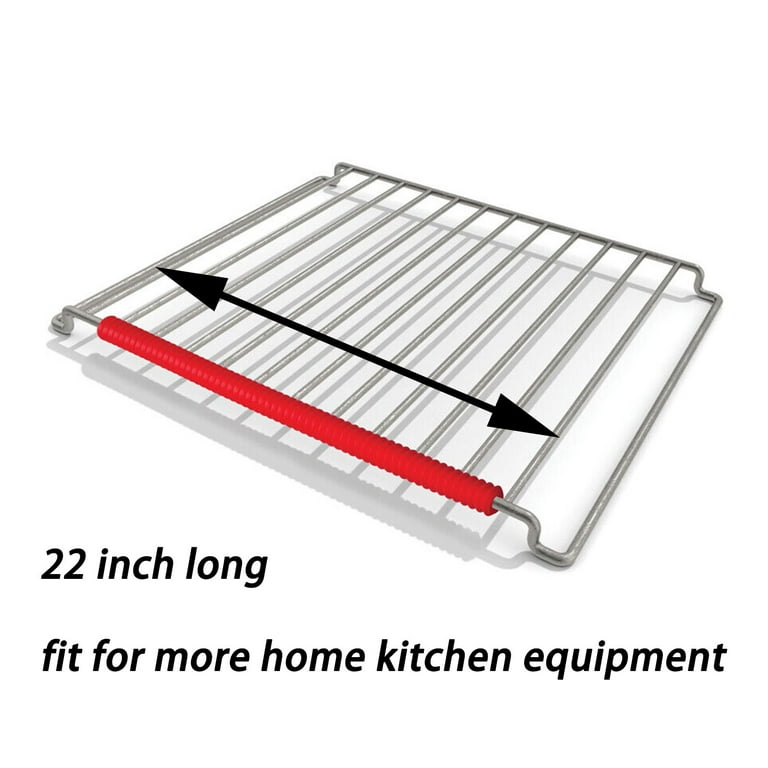 LokiLux 22 Inch Extra Long Oven Guards for Racks, Silicone Oven Rack Edge  Protector, Oven Rack Shields, Fit on Standard-Sized Ovens,Heat Resistance