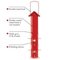 thumbnail image 3 of Perky-Pet Red Metal Wild Bird Tube Feeder - 1.5 lb Capacity, 3 of 12