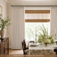 thumbnail image 2 of TURCURNO 96 Inch Linen Curtains, Memory Trained Pinch Pleat Light Filtering 8FT Length Privacy Drapes for Living Room Bedroom, Linen, 2 Panels, 2 of 4