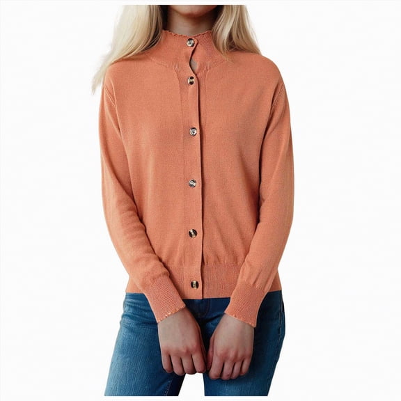 Rotm Womens 2025 Winter Fall Solid Turtleneck High Neck Balloon Long Sleeve Sweaters Pullover Outerwear Womens Sweaters Orange,XXL