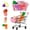 Pink, variant on DEBGFS Mini toy shopping cart for kids,Supermarket Hand Cart Shopping Utility Cart Mode Storage Toy for Kids Party Favors,6PCS mini shopping cart shopping basket children's toy set,Pink