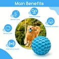 thumbnail image 5 of Pelota de juguete para perros, Pelota para perros chirriante, Pelota para perros de caucho natural indestructible, Juguete para perros, Ø 8 cm, 5 of 5