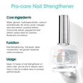 thumbnail image 3 of Gellen 15ml Nail Strengthener, Air Dry Clear Finish Nail Growth Strengthener for Thin Weak and Damaged Nails Repair Solution with Protein Keratin Calcium Nourish Nail Care Treatment, Unscented, 3 of 11