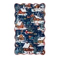 thumbnail image 5 of Lahome Decor 3' x 5' Christmas Area Rug,3x5ft Washable Entryway Rug For Living Room Bedroom Kitchen Entryway Holiday Decor Bathroom Non-slip Soft Carpet,Blue, 5 of 9