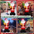 thumbnail image 3 of FT Tall Christmas Inflatables Outdoor Decorations Blow Up Snowman Inflatable Candy Cane Buildin Rotating Colorful LEDs Xmas Snow Man Blowups Yard Decoration for Party Holiday Indoor L, 3 of 9
