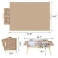 thumbnail image 4 of 1500 Piece Puzzle Board With Folding Legs And 2 Sliding Drawers,34" X 26" Wooden Jigsaw Puzzle Table,Wood Puzzle Tray For Adults, 4 of 7