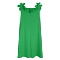 thumbnail image 5 of Ohufall Women's Dress Loose Sling Solid Color Knee-Length Dress Casual Vacation Comfort Dress, 5 of 6