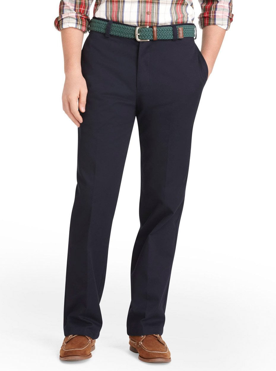 IZOD Mens American Chino Flat Front Classic Fit Pant 