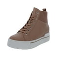 thumbnail image 1 of Steve Madden Womens Felix Leather High Top Sneakers Tan 9 Medium (B,M), 1 of 3