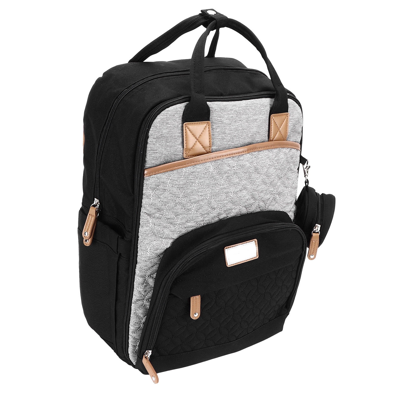YAHHU Large Capacity Diaper Backpack – Ergonomic Design, 19 Pockets, Pacifier Strap, Stylish Travel Bag for Parents