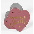 thumbnail image 3 of Inkdotpot Real Gold Foil Love Is Sweet Wedding Tag Favor Hang Paper Tag 100 Pieces, 3 of 8