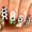 Style 5, variant on Soccer Press On Nails, Medium Glossy Coffin Fake Nails with Football Design, Reusable Full Cover Acrylic Nail for Sports Fans, Game Day, Sports Bar Themed Party