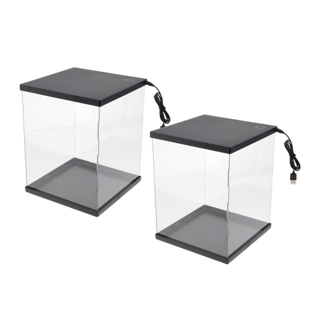 2 x Caja de exhibición de acrílico Caja de mostrador Ozador de para modelo / de acción / Coleccionables / Coches Hugo Vitrina de acrílico