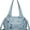 Sea Blue, variant on Sunyuer Vintage Tote Bags for Women, Large Capacity Vintage Multi-Pocket PU Leather Handbag Crossbody Shoulder Bag