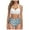 White, variant on VerPetridure Bathing Suit for Women 2 Piece Bikini Women Vintage Swimsuit Two Piece Retro Halter Ruched High Waist Print Bikini Set
