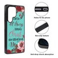 thumbnail image 2 of WIRESTER Shockproof Soft Rubber Cover Case for Samsung Galaxy S25 Ultra 6.8" 2025, Christian Bible Verses Philippians 4:13, 2 of 5