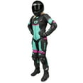 thumbnail image 2 of Cortech Revo Sport Air Womens Leather Motorcycle 1-Pc Suit Black/Turquoise XL, 2 of 4