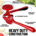 thumbnail image 6 of Zulay Kitchen Garlic Press Set, Easy to Squeeze Garlic Mincer with Peeler & Cleaner, 6 of 9