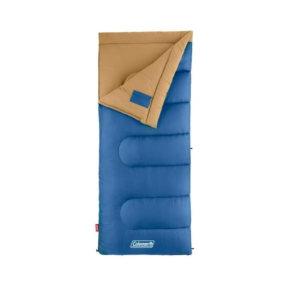 Saco de dormir Coleman Brazos 20°F azul para campistas de hasta 1,70 m