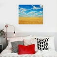 thumbnail image 4 of COMIO Wall Art Canvas Painting Golden Wheat Field Grows in The Fields With Clouds in The Blue Sky Poster Decorative Painting Canvas Wall Art Living Room Posters Bedroom Painting, 4 of 4