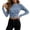 Blue, variant on Womens Tshirts Long Sleeves Crew Neck Slim Fit Basic Tees Casual Fall Outfits Womens Tops Size S