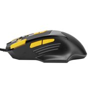 Sarapandan Dual Mode for Enhanced PC Gaming Experience Optical USB Gaming Mouse with Yellow LED Backlight