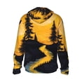thumbnail image 2 of Picia Sunset River Pine Trees Women's Men's UPF 50+ Sun Protection Hoodie Shirt Long Sleeve SPF Fishing Outdoor UV Hiking Lightweight Shirts-Medium, 2 of 9