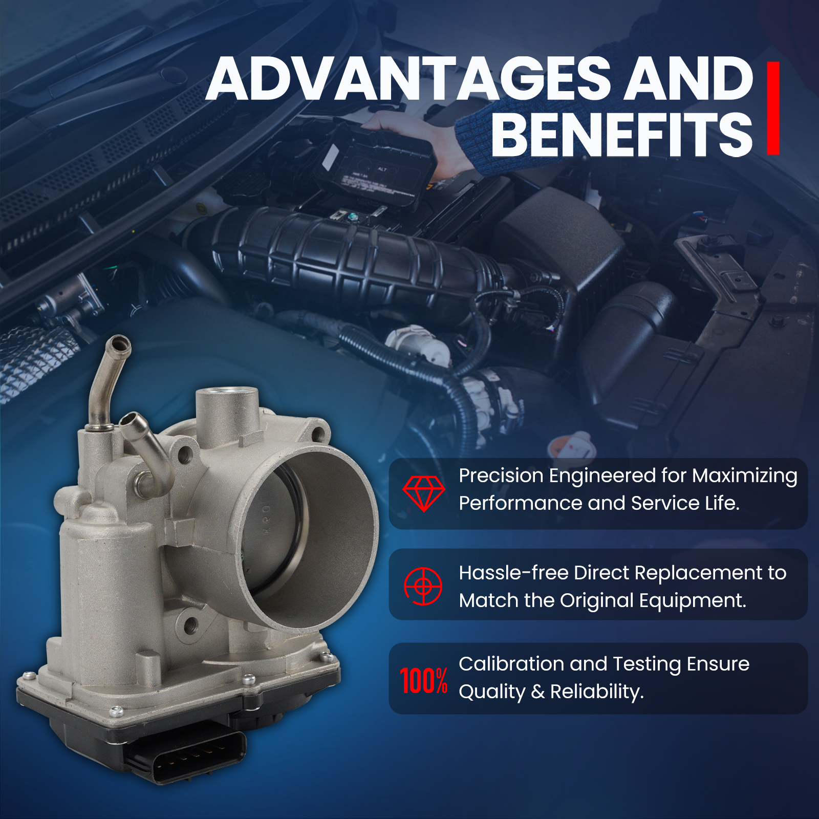 MOCA AUTOPARTS S20435 Electronic Throttle Body Fit for 2014-2018 Hyundai Elantra 2.0L & 2014-2020 Hyundai Elantra GT 2.0L & 2014-2018 Kia Forte5 Soul 2.0L