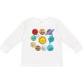 thumbnail image 3 of Inktastic Happy Sun Moon and Planets Boys or Girls Long Sleeve Toddler T-Shirt, 3 of 5