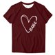 thumbnail image 2 of Fiudx Liquidación de Ofertas Flash Camiseta de Manga Corta con Cuello Redondo y Estampado Retro para Mujer, 2 of 4