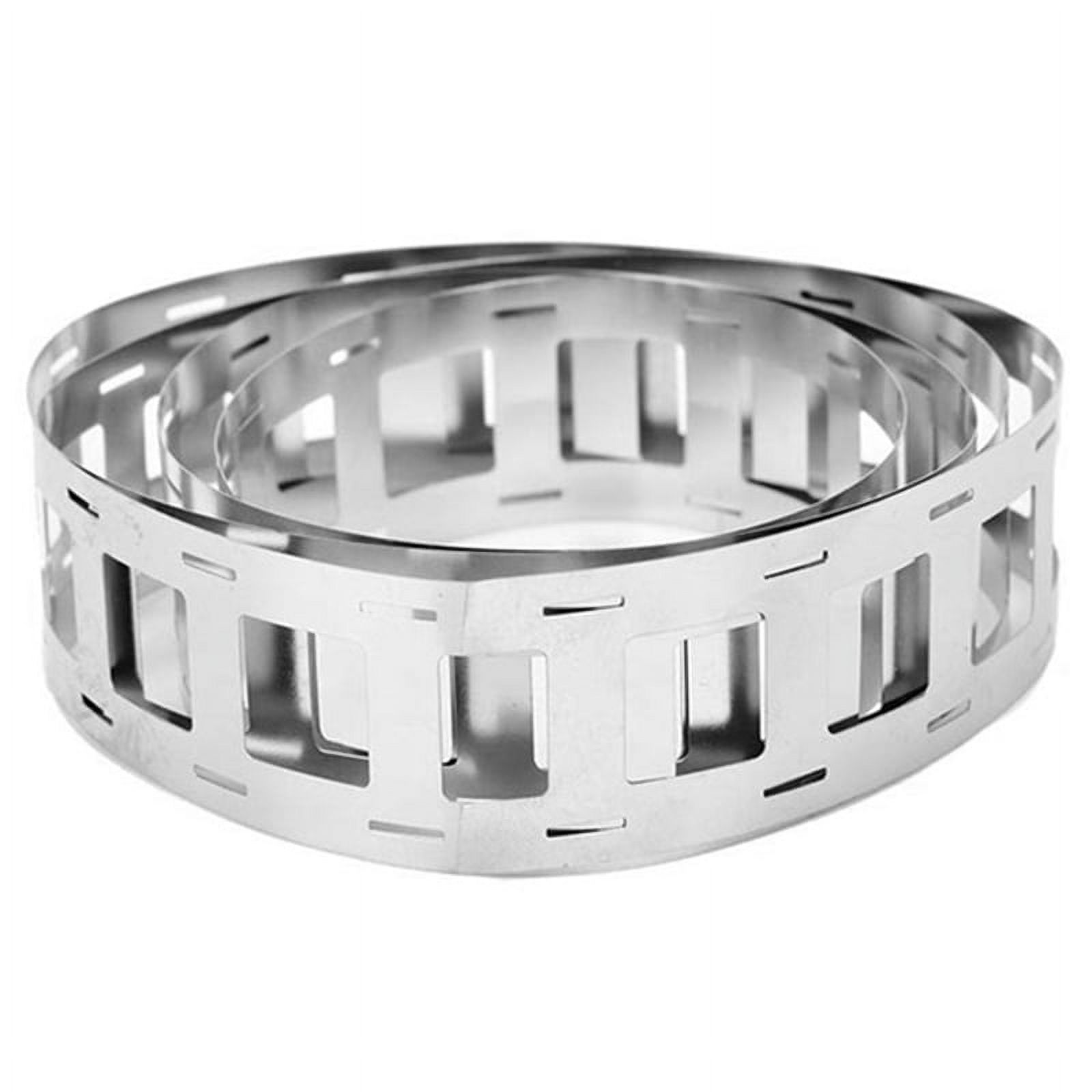 Riisoyu Tira De Níquel 5m Para Baterías 18650 – 2 Piezas De Acero Niquelado 0.15mm X 27.2mm X Paso 20.2mm – Cinta De Soldadura Para Paquetes De Litio