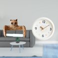 thumbnail image 2 of Soporte de papel higiénico creativo y moderno con forma de búho, reloj de pared, organizador de toallas, dibujos animados, fácil instalación, silencio, 2 of 8