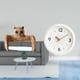 thumbnail image 2 of Soporte de papel higiénico creativo y moderno con forma de búho, reloj de pared, organizador de toallas, dibujos animados, fácil instalación, silencio, 2 of 8