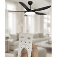 thumbnail image 2 of Lampara CON Ventilador DE Techo Iluminacion Luz Vic Negro, 2 of 2
