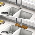 thumbnail image 4 of Pofeuu Chocolate Plaid Sunflower Print Splash Guard for Sink Faucet Sink Gadgets-Splash Guard Behind Faucet Drip Catcher for Kitchen, Bathroom,Sink Mat, 4 of 7