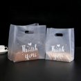 thumbnail image 2 of OUSITAID 50Pcs/Set Bread Bags Translucent Food Grade Plastic Practical Thank You Printed Gift Packing Bags for Bread, 2 of 6