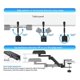 thumbnail image 4 of Metal Adjustable Arm Rest Wrist Support Extended Mouse Pad Armrest for Computer Ergonomic Hand Comfo, 4 of 5
