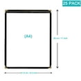 thumbnail image 3 of 25 Pack Of Menu Covers - Single Page Fits 8.5 X 11 Inch Paper Menu Holder Double Stitched Restaurant Menu Covers-Gold, 3 of 5