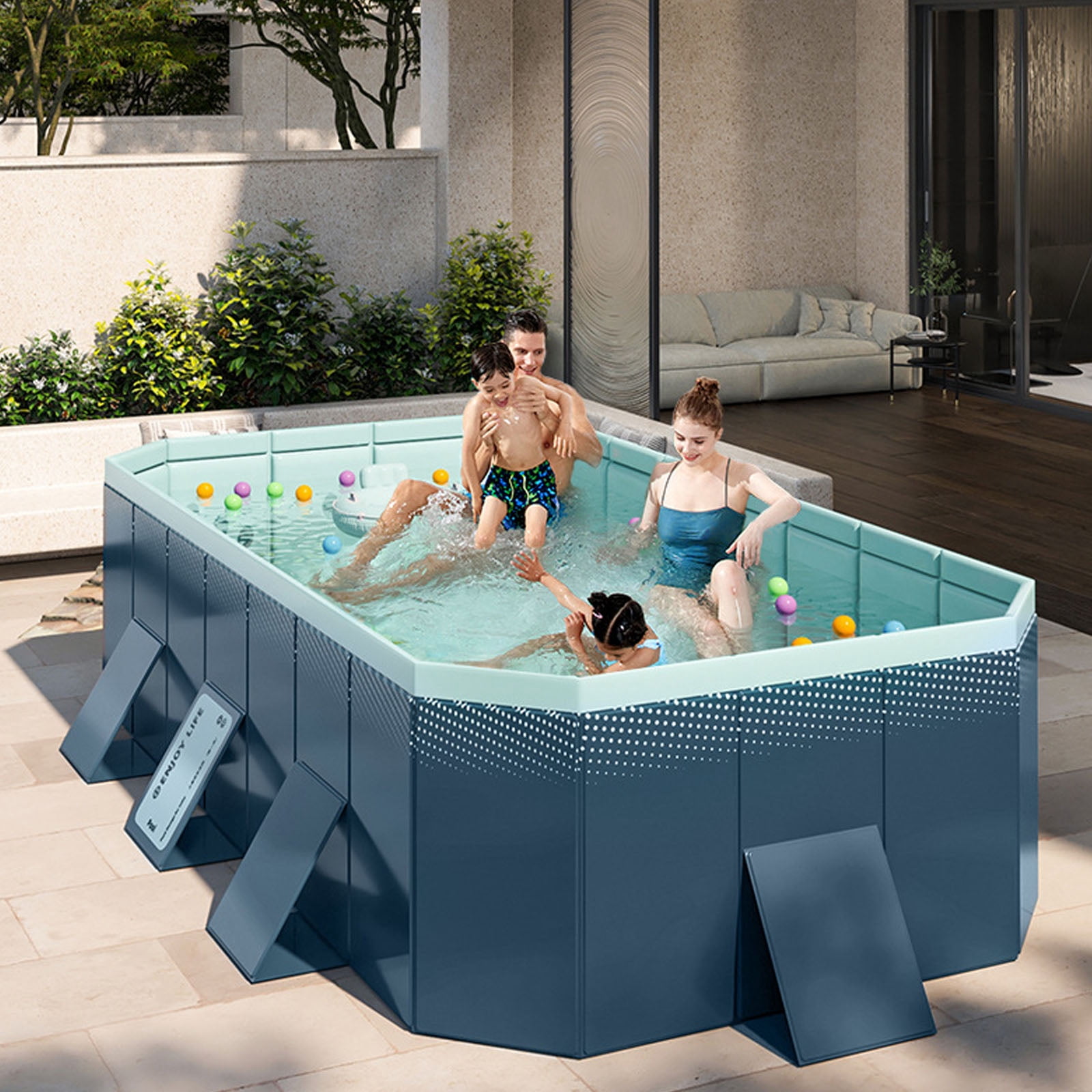 Foldable Swimming Pool For Adults Foldable PVC Swimming Pool 20 Inch ...