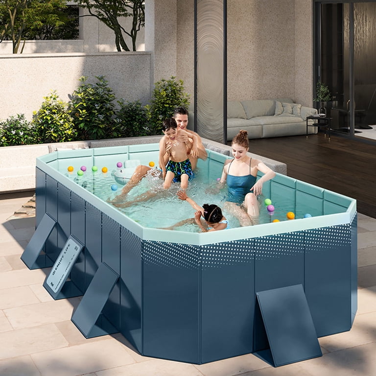 Yabanana Household swimming pool,25.4*22.8*5.6 inch foldable and