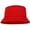 Red, variant on Bucket Hat for Men Women Unisex 100% Cotton Packable Foldable Summer Travel Beach Outdoor Fishing Hat - SM Red