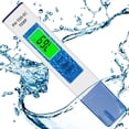 thumbnail image 1 of PH Meter  PH and TDS Tester  water quality testing pen 0.05ph High Accuracy Pen Type PH Meters PH / TDS / EC Tester  PH Temp Meter for Household Drinking Pool Aquarium Aquaculture, 1 of 12